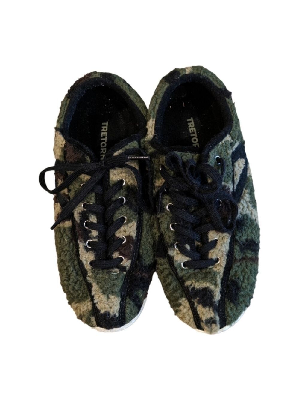 Tretorn® Nylite 18Plus Sneakers Camo Faux Shearling Size 8.5 EUC